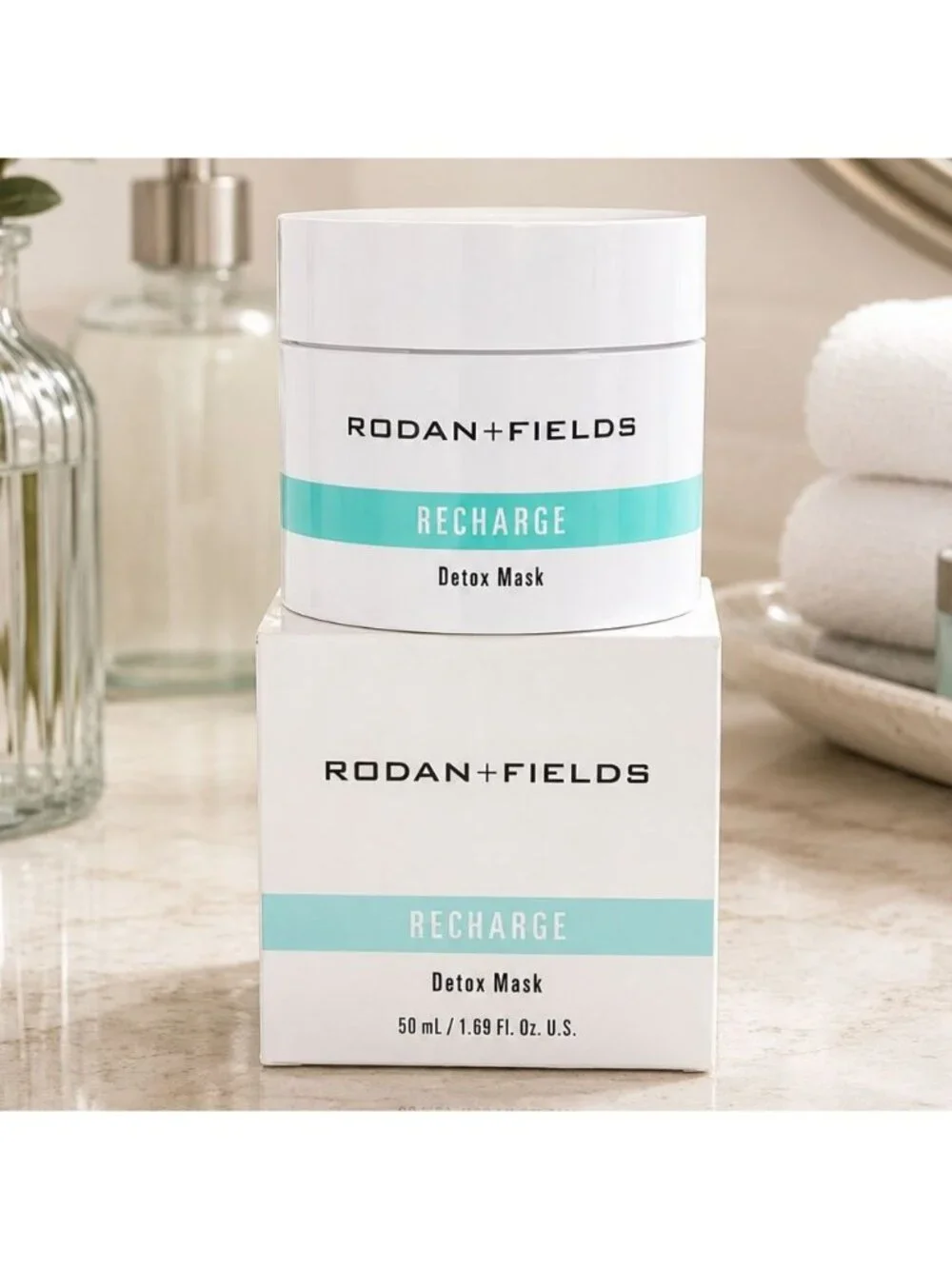 Rodan + Fields Recharge Detox Mask 1.69 oz 50 ml Invasive Charcoal - NEW